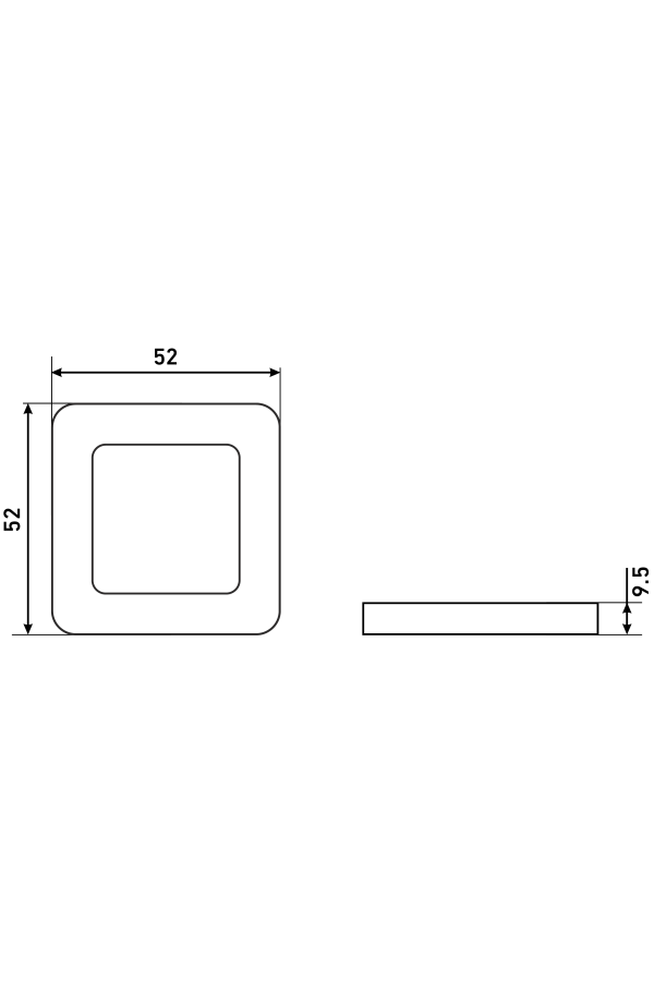 Накладка для ц/м АЛЛЮР АРТ ET-S1 CP (4222) хром (100,10)