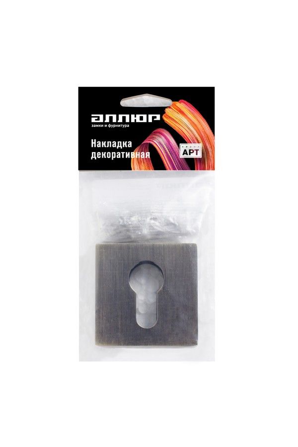 Накладка для ц/м АЛЛЮР АРТ ET-S2 AB(6200) ст.бронза (100,10)