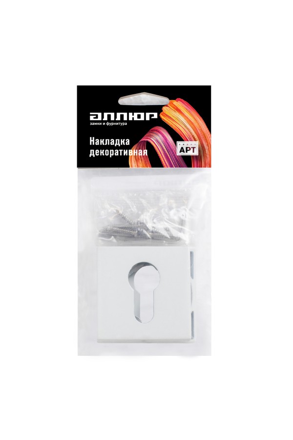 Накладка для ц/м АЛЛЮР АРТ ET-S2 W(62110) белый (100,10)