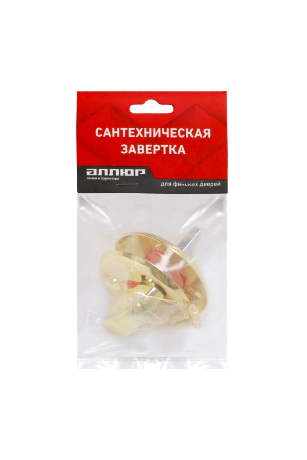 Сантех.завертка к ручкам АЛЛЮР 0350WC PB золото для финских дверей (100,10)