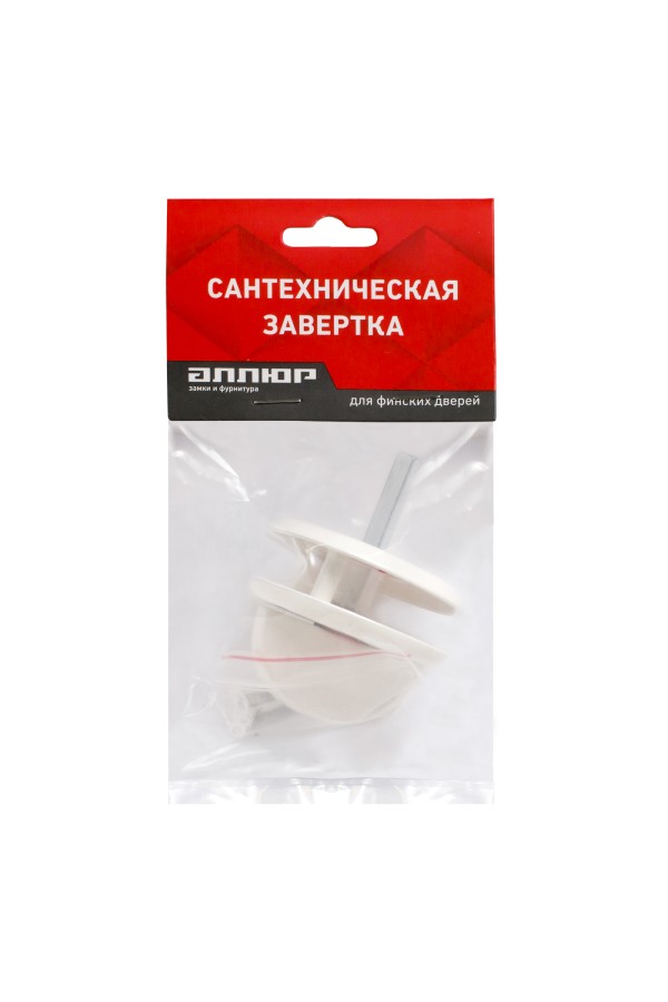 Сантех.завертка к ручкам АЛЛЮР 0350WC WW белый для финских дверей (100,10)