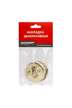 Накладка для ц/м АЛЛЮР 016PZ-55 PB золото для финских дверей (200,20)