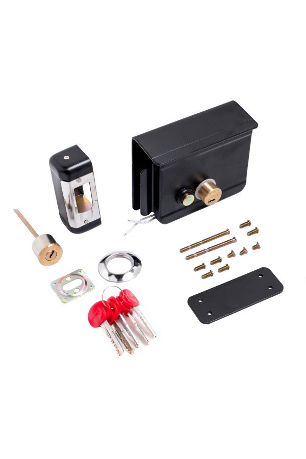 БУЛАТ ЗЭМн 650 ПП с защитной пластиной ДЛЯ КАЛИТОК И ВОРОТ Замок накладной электромех. (8)