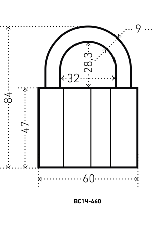 АЛЛЮР ВС1Ч-460 d9мм 5кл. Замок навесной (48,6!!!)