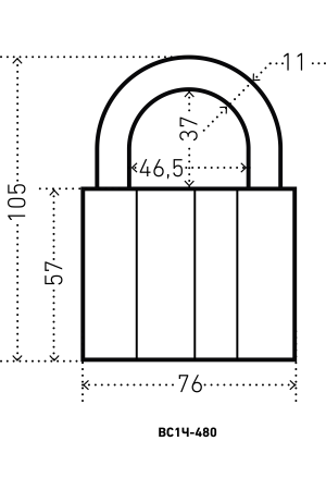 АЛЛЮР ВС1Ч-480 d11мм 5кл. Замок навесной (24,6!!!)