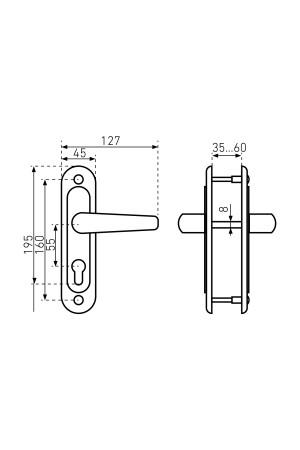 Птимаш к ЗВ4-3.03 хром Ручки на планке (15)