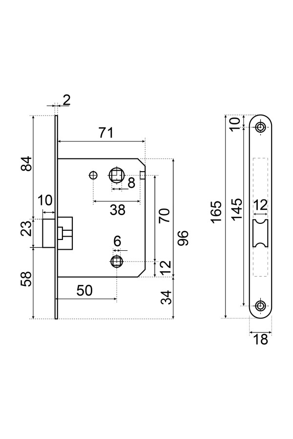 АЛЛЮР АРТ L7050R W матовый белый овальная планка18мм без ручек с фиксатором Защёлка (40)