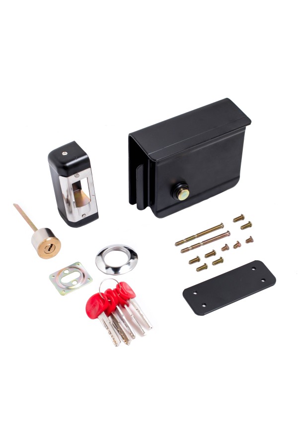 БУЛАТ ЗН 550 ПП  ДЛЯ ТАМБУРНЫХ ДВЕРЕЙ и КАЛИТОК Замок накладной механический (8)