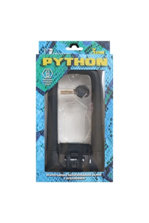 АВАНГАРД PYTHON 626 BLACK силикон с креплением на раму всепогодный замок навесной (20,10)