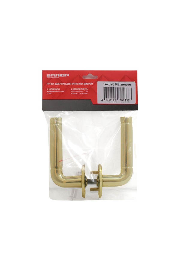 АЛЛЮР 16/028 PB золото для финских дверей Комплект ручек (40,20)