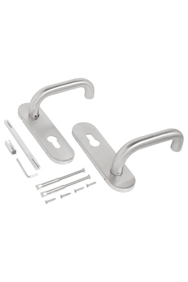 БУЛАТ РФ 72.09НС AISI 304 INOX нержавеющая сталь д/противопожар.замков Ручка на планке (24)