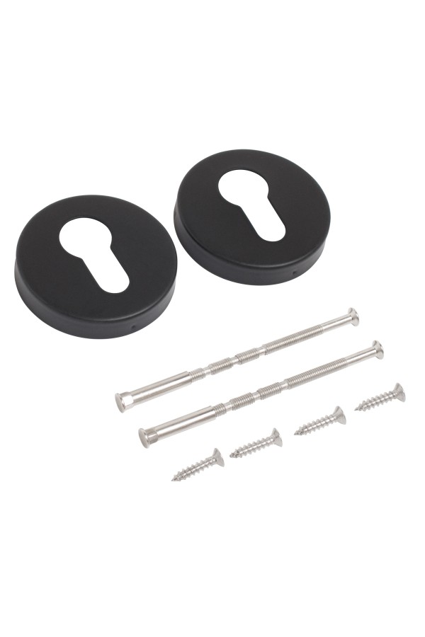 Накладка для ц/м СТАНДАРТ 0200 BLACK ЧЕРНАЯ INOX нержавеющая сталь (100,5)