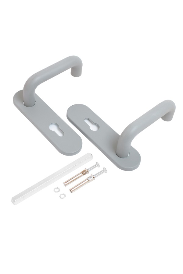 СТАНДАРТ Строитель 1303 (50-90) СЕРАЯ м/о 72 мм для технических дверей Комплект ручек (24)