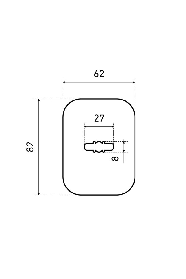 Накладка для сув/м (пара) БУЛАТ НДС 04.02 ФОРТЕ матовый черный (10,100)