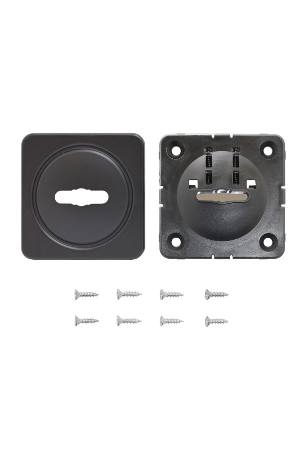 Накладка для сув/м (пара) БУЛАТ НДС 05.02 АТЛАС матовый черный (10,100)