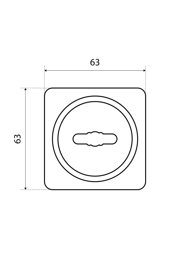 Накладка для сув/м (пара) БУЛАТ НДС 05.08 АТЛАС матовый никель (10,100)