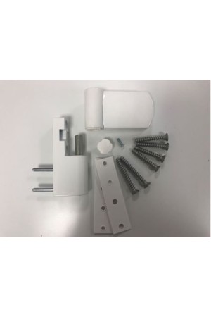 ЛДМ DH-R-23.2 (01)  (Ral 9016) петля до 80 кг белая для пластик. дверей (30)