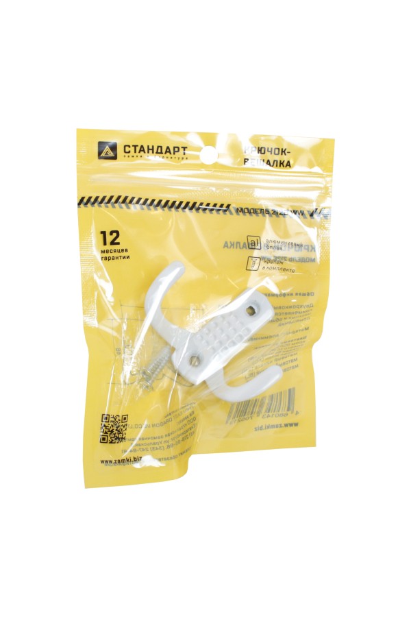 СТАНДАРТ 212 B WW мат.белый ЕВРОПАКЕТ крючок-вешалка (300,50)