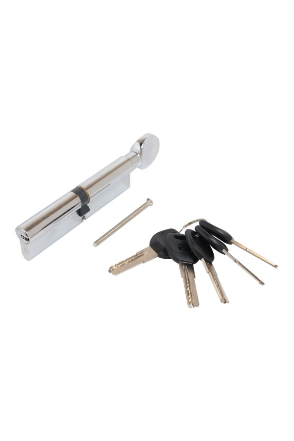 АЛЛЮР HD FG 120-5К CP[55Gх10х55](60x60G) хром перф.кл БЛИСТЕР Цилиндровый механизм (60,10)