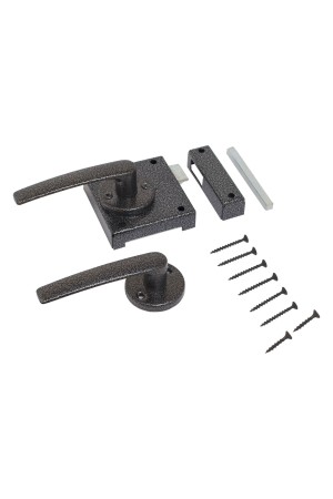 Птимаш ЗЩН1.45 серебро (левая) Защелка накладная дверная (20)