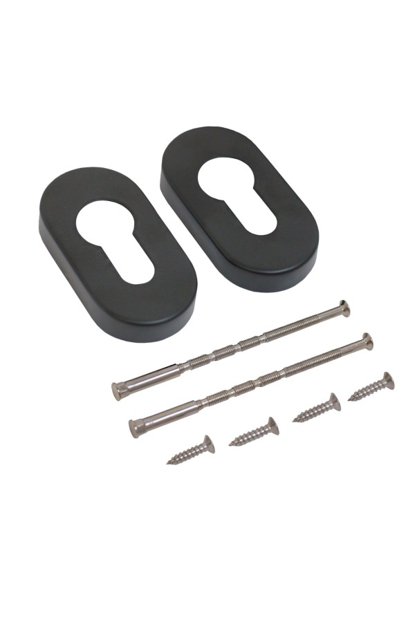 Накладка для ц/м СТАНДАРТ 0900 SS BLACK ЧЕРНАЯ INOX нержавеющая сталь (100,5)