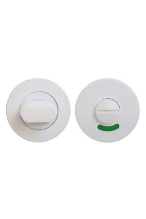 Сантехническая завертка к ручкам СТАНДАРТ 02WC SS WHITE БЕЛАЯ INOX нержавеющая сталь (60,3)