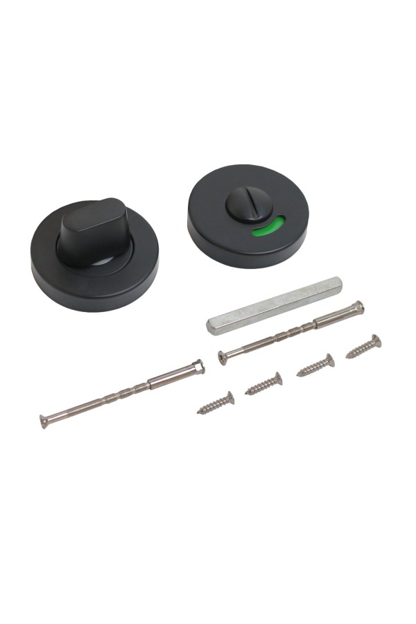 Сантехническая завертка к ручкам СТАНДАРТ 02WC SS BLACK ЧЕРНАЯ INOX нержавеющая сталь (60,3)