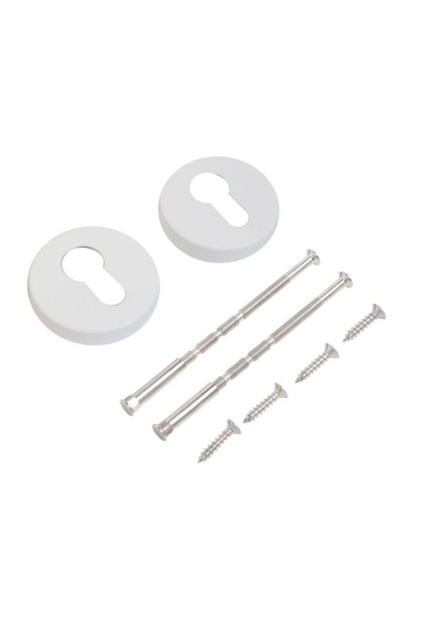 Накладка для ц/м СТАНДАРТ 0200 WHITE БЕЛАЯ INOX нержавеющая сталь (100,5)