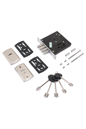 АЛЛЮР ЗВ1-07-С б/о для кит.металл.дверей Замок врезной б/руч (20)