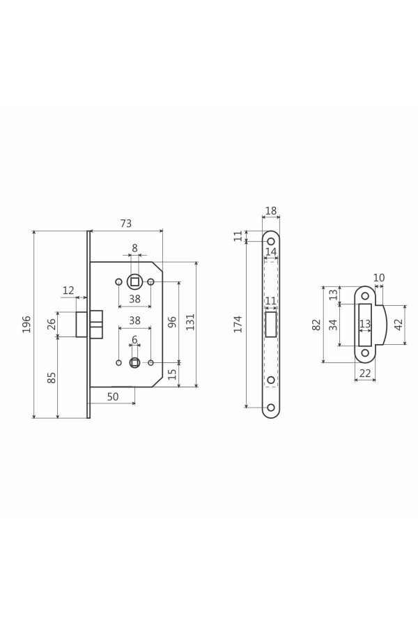 АЛЛЮР АРТ 5300-P-WC SB мат.золото с фиксатором Защёлка (40)