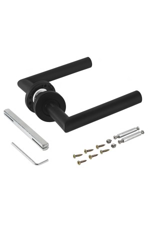 АЛЛЮР 1801 SS BL матовый черный INOX нержавеющая сталь Комплект ручек (20)