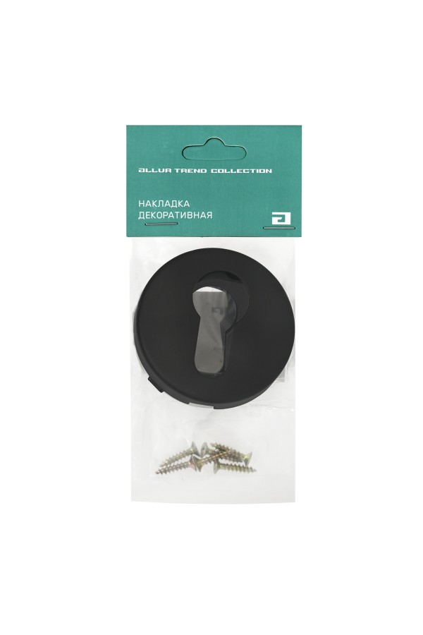 Накладка для ц/м АЛЛЮР 1800ET BL матовый черный (100,10)