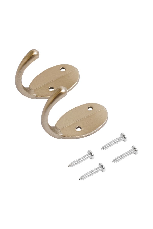 СТАНДАРТ 1089 SN мат. никель ЕВРОПАКЕТ 2шт. крючок-вешалка (600,50) (360,60)