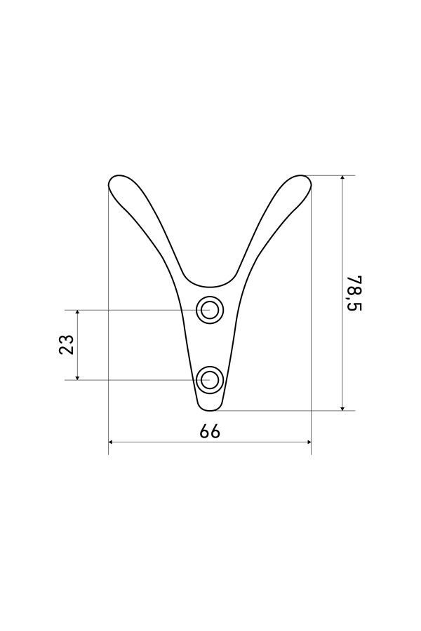 СТАНДАРТ 206 AC ст. медь ЕВРОПАКЕТ крючок-вешалка (600,50) (360,60)