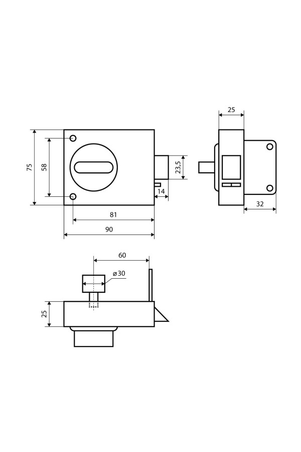 АЛЛЮР ЗН2А Замок накладной (20)