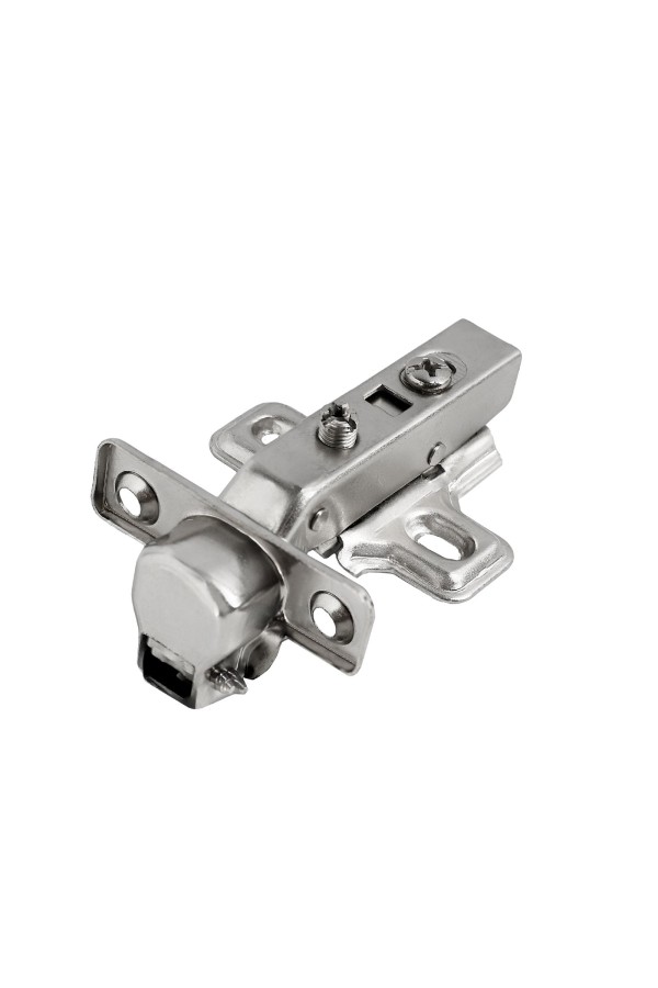 StahlBuro D26 Clip-on 2 шт., хром. Мини петля мебельная полунакладная с доводчиком (50)