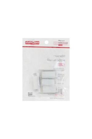 StahlBuro L-42 h-12,5 белый (4шт.) Магнит мебельный (160,10)