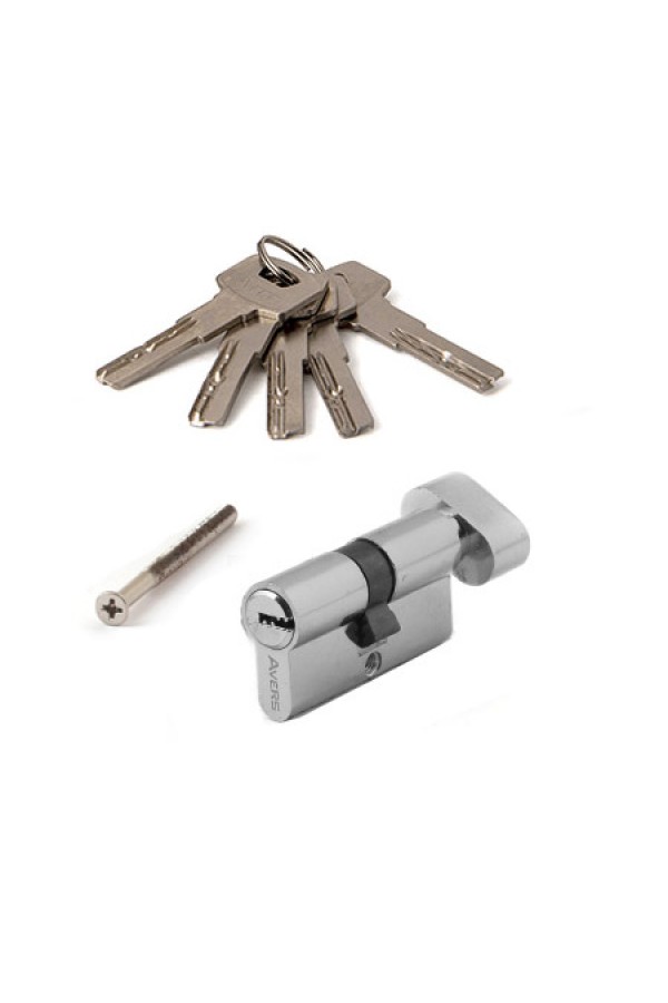 AVERS ZM-70(30C/40)-C-CR хром перфо. кл/верт. 5кл. Цилиндровый механизм (100,10)