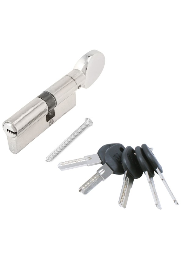 АЛЛЮР HD FG 80-5К CP (45х35G) хром перф.кл/верт Цилиндровый механизм (50,10)