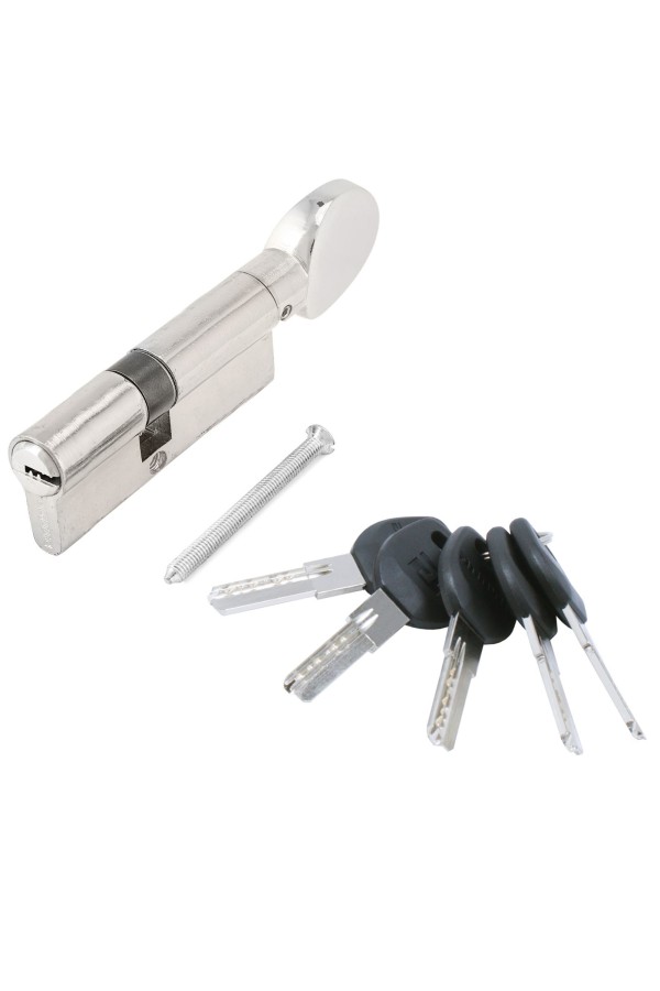 АЛЛЮР HD FG 80-5К CP (35x45G) хром перф.кл/верт Цилиндровый механизм (50,10)
