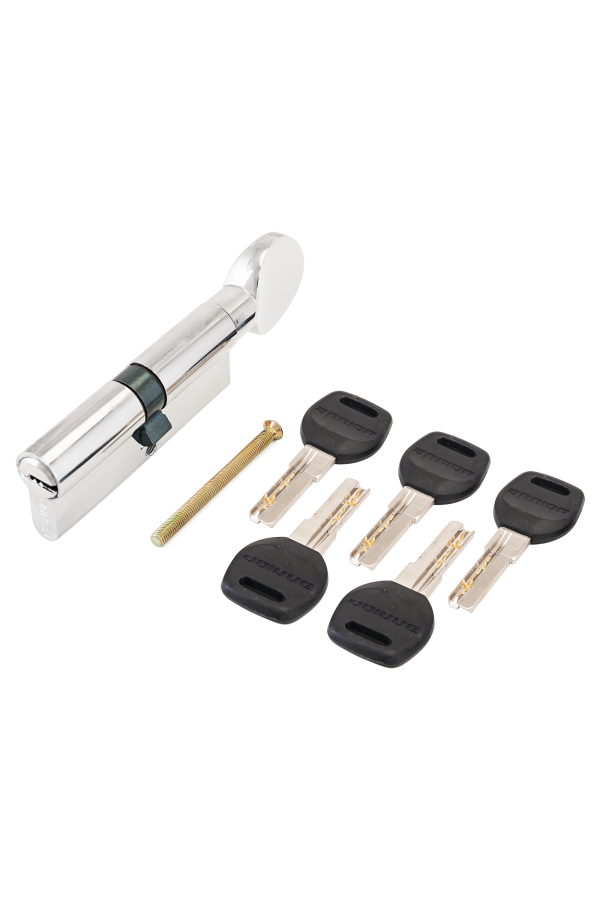 АЛЛЮР HD FG 90-5К CP (45x45G) хром перф.кл/верт Цилиндровый механизм (50,10)
