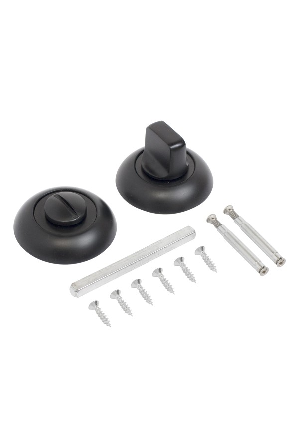 Сантехническая завертка к ручкам СТАНДАРТ BK-R1 BL матовый черный B2B (100,5)