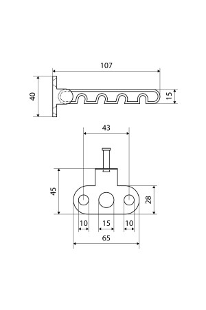 Ограничитель открывания окна L-105 мм белый Упакованный (50)