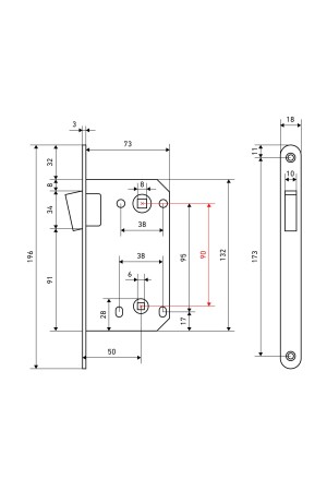 АЛЛЮР АРТ 5300-MU-WC BL матовый черный B2B пакет МАГНИТНАЯ Защёлка (50)