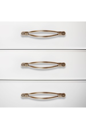 StahlBuro C2515-128 2шт., AB состаренная бронза. Ручка-скоба мебельная (100,10)
