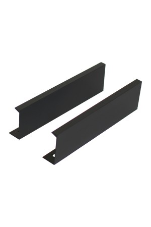 StahlBuro A306-128 2шт., BL матовый черный. Ручка-профиль мебельная (10, 100)