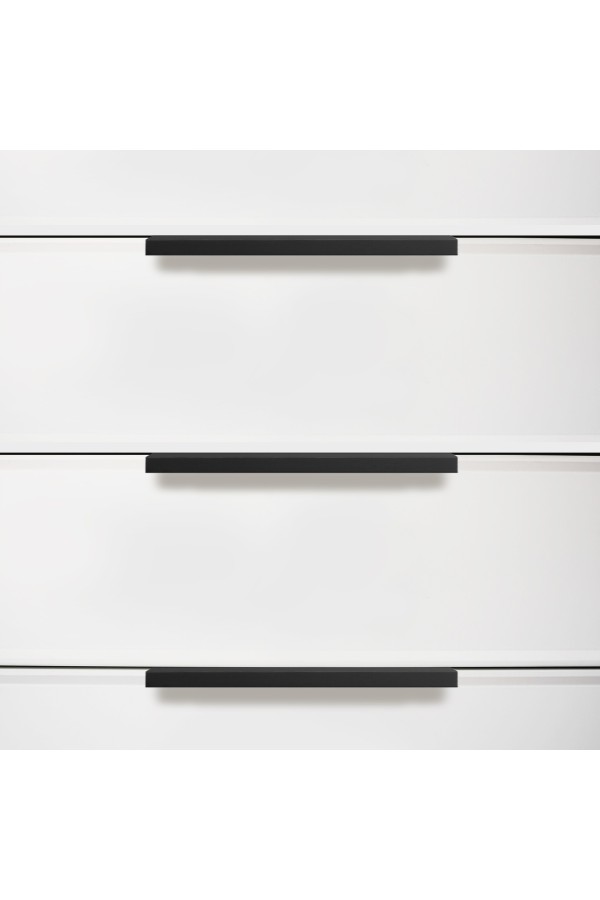 StahlBuro A306-128 2шт., BL матовый черный. Ручка-профиль мебельная (10, 100)