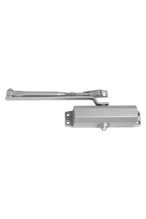 АЛЛЮР Доводчик дверной COMFORT ДД 165/3-4 A-S (до 100 кг) серебро RAL9006, морозостойкий (10)