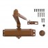 АЛЛЮР Доводчик дверной COMFORT ДД 165/3-4 A-C (до 100 кг) коричневый RAL8024, морозостойкий (10)