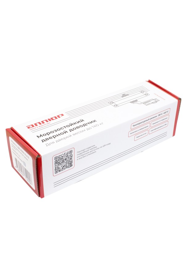 АЛЛЮР Доводчик дверной COMFORT ДД 208/4-6 A-S (до 140 кг) серебро RAL9006, морозостойкий (10)